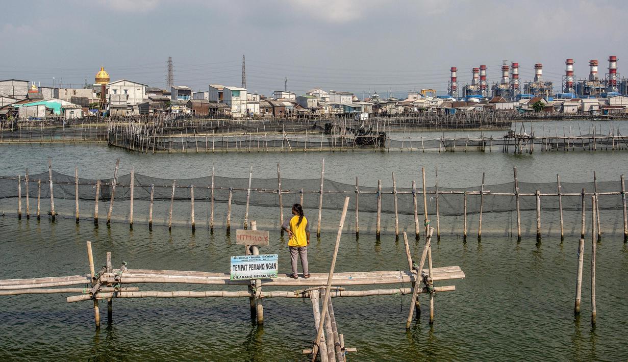 Sementara, di Semarang, penurunan muka tanah sudah terjadi sejak tahun 1980-an dan bervariasi, antara 8–10 sentimeter per tahun. (DEVI RAHMAN/AFP)